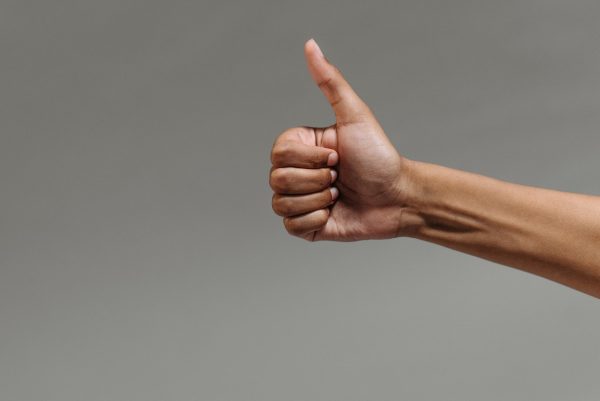 Virtual thumbs up